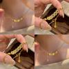New Chinese Copper Coin Necklace Bracelet Literary and Retro Light Luxury Temperament Jewelry Set Personalized Fashion Niche Jewelry Women