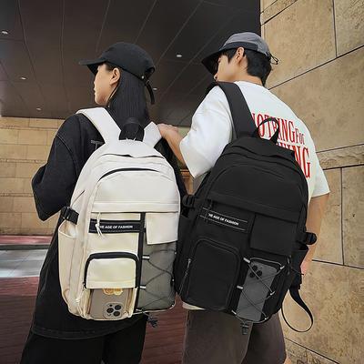 Men's Outdoor Sports Backpack Waterproof Nylon Campus Lightweight Student Schoolbag Women's Large Capacity Backpack