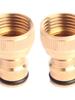 4-Point Brass Quick Connect Faucet Adapter for Water Guns and Washing Machines