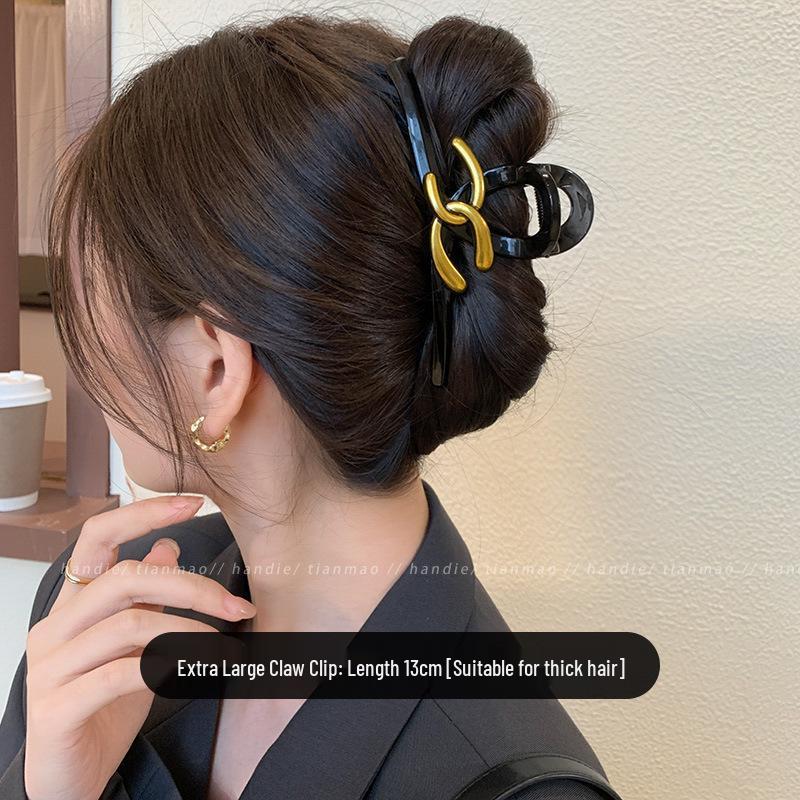 Exquisite Acrylic Claw Clip for Thick Hair - Large High-End Shark Hairpin