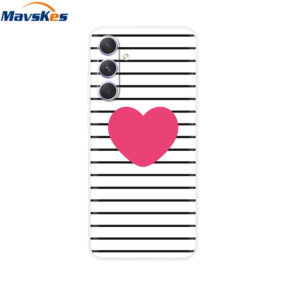 Shockproof Clear Silicone Soft Phone Back Case For Samsung Galaxy A55 5G SM-A556V A 55 Cases Cover Coque Shell Bags Mask Fundas