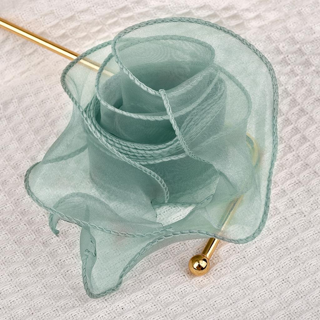 2,2 m oder 10 m/Rolle Chiffonseidenband Organza Satin für DIY Basteln Geschenkverpackung Dekoration Hochzeitssträuße Kranz Nähzubehör