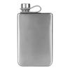 Silver Green Black White Whiskey Flask - Portable, Food Grade 304 Stainless Steel