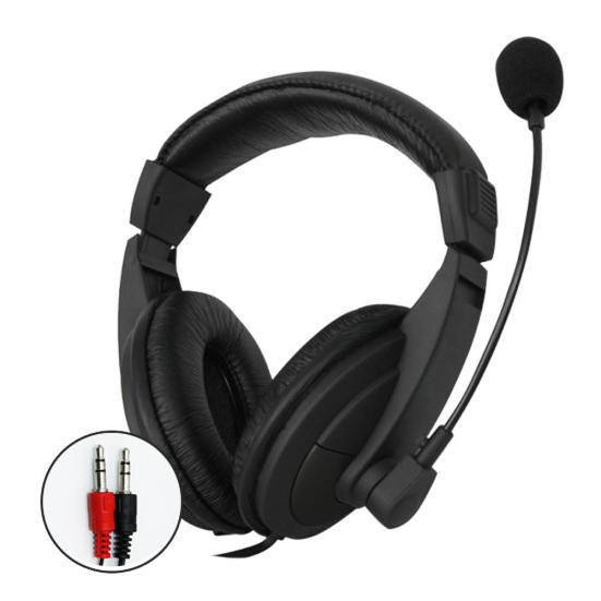 G750 Universal 3.5mm Jack Over-Ear Business Computer Headset Headphone with Mic