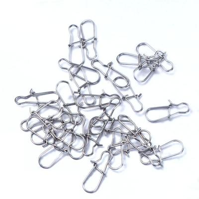 Steel For Lures Lock Snap Connector Swivel Lure Connector Fishing Snaps Clips Swivel Connector
