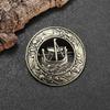 Retro Celtic Warship Brooch Men's Punk Trend Amulet Jewelry Motorcycle Riding Lapel Pin Accessories