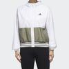adidas Jackets Women's White Hooded Moderate Other GF0129