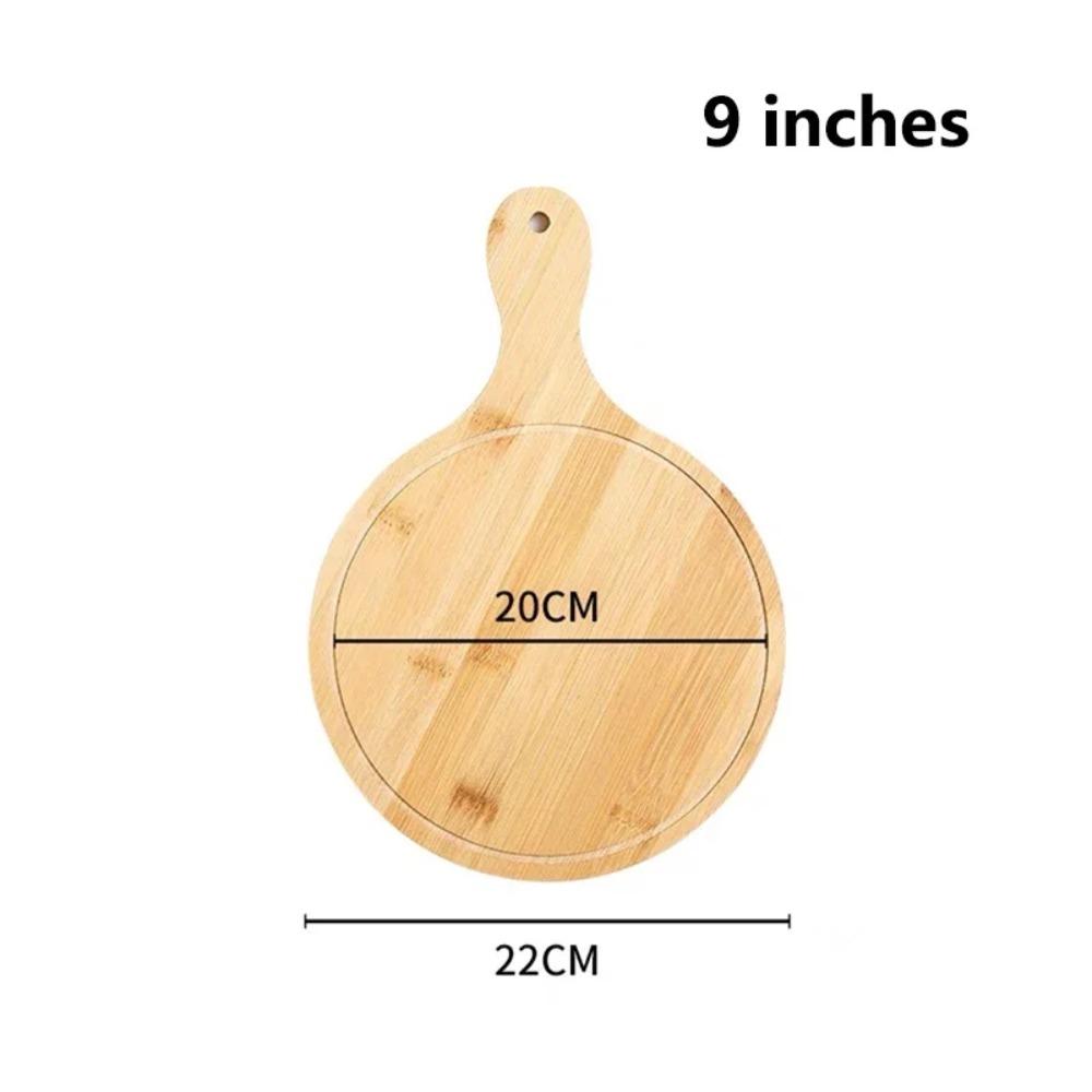 1Pcs Stone Cutting Bamboo Pizza Tray Platter Baking Tray New Wooden Pizza Board  Kitchen Tool