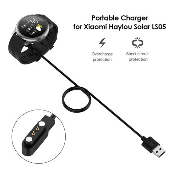 60/100cm Long-Lasting Magnetic Plastic Smart Watch Fast Charging Cable Charger for Xiaomi Haylou Solar LS05