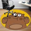 1pc We Bare Bears Friends Office Round Area Rug, Under Office Chairs Bedroom Living Room Home Decor, Room Deco, Available In Various Sizes141