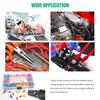 Twidec/Spade Crimp Connectors 2.8mm/4.8mm/6.3mm Male and Female Spade Connector Kit Includes Fork Ring Insulated Wire Connector 15 Types Crimp