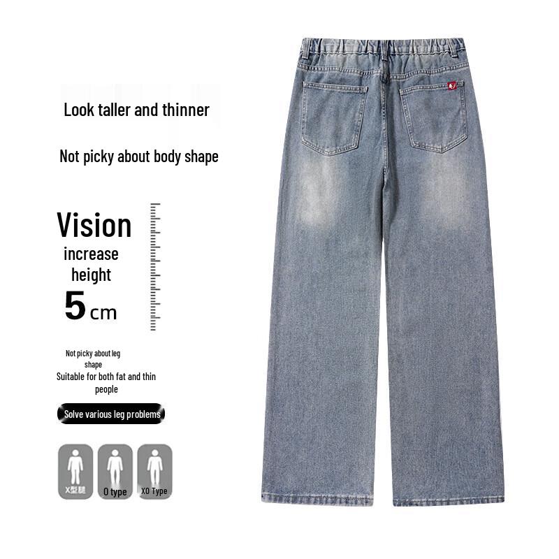 Men's American Retro Straight-Leg Loose Fit Jeans