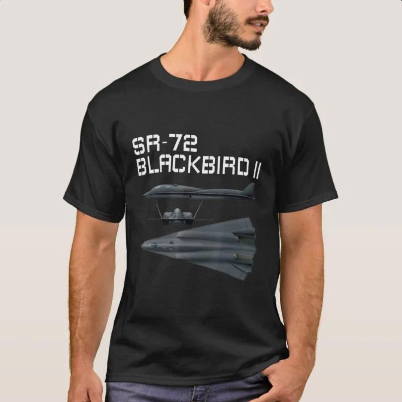 American SR72 Blackbird II Hypersonic Demonstrator Aircraft TShirt 100 Cotton ONeck Summer Short Sleeve Casual Mens Tshirt S