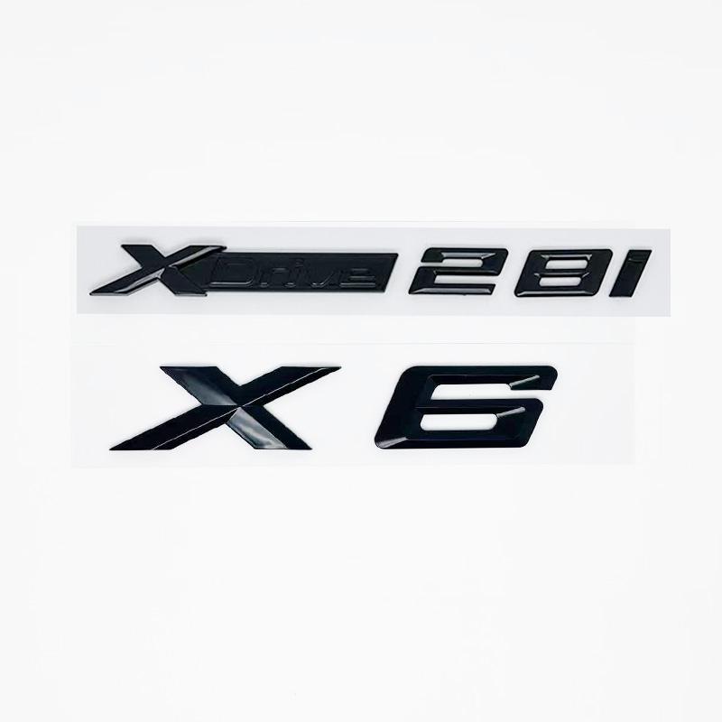 New Letters XDrive30d Trunk Emblem Badge For BMW X6 E71 F16 E72 G06 Stickers Lettering Accessories