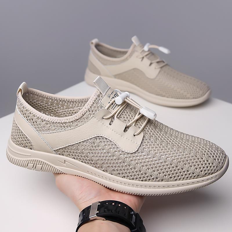 

Модные мужские полые туфли для отдыха на открытом воздухе повседневные кроссовки дышащие спортивные легкие мужские взрослые высококачественные туфли 44 бежевый