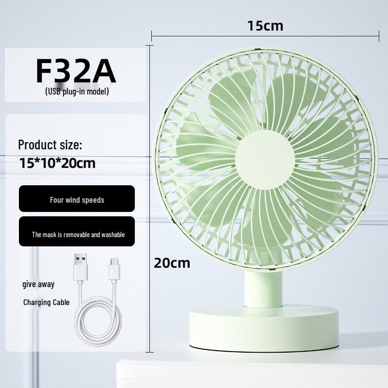 Kaxidaofu 6-Inch USB Desktop Fan with Oscillation