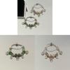 Fashion Life Tree Beaded Bracelet With Green Glass Beads For Womens Daily Wear