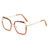 Trendy European & American Style Color-Block Large Frame Women's Glasses - Photochromic Anti-Blue Light.