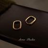 Retro Hong Kong Style Oval Ear Cuffs - Celebrity & Niche European Fashion