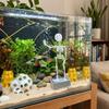 Bubble Activated Aquarium Skeleton Ornament Luminous Skeleton Air Stone  Fish Tank Decoration