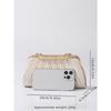 New Dinner Bag Pleated Banquet Evening Clutch Bag Women's Evening Wear One Shoulder Oblique Span Pleated Dress Women's Bag