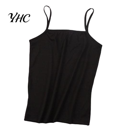 Casual Cami Summer Sling Vest Square Collar Sleeveless Solid Color Camisole Slim Fit Tank Top Women Lightweight Streetwear L