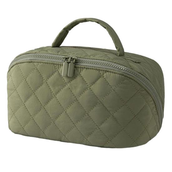 Makeup Bag Woman Puffy Padded Organizer Leak-Proof Interior Washable Cosmetic Case Portable Toiletry Bag
