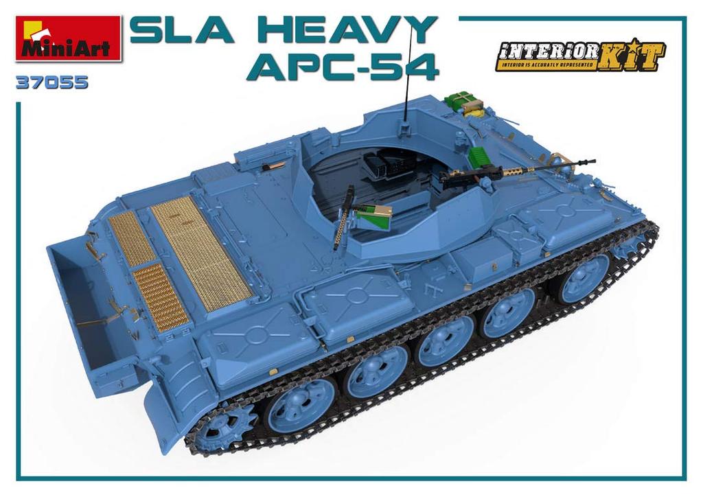 Miniart Scale South Lebanon Army SLA Heavy Tank Full Interior Plastic Model Kit MA37055 1/35 APC-54