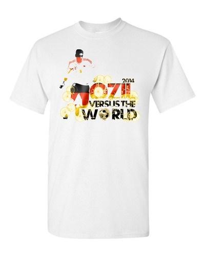 Взрослая футболка Ozil Verses The World Soccer Football Cup Sport Белая DT Футболка Унисекс Футболка XL