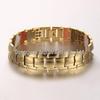 Men's Magnetic Titanium Bracelet with Germanium Beads - Stainless Steel Jewelry