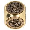Metal Figertip Rotating Cube Embossed 6 Sided Anti Anxiety Stress Relief Brass Fingertip Gyroscop