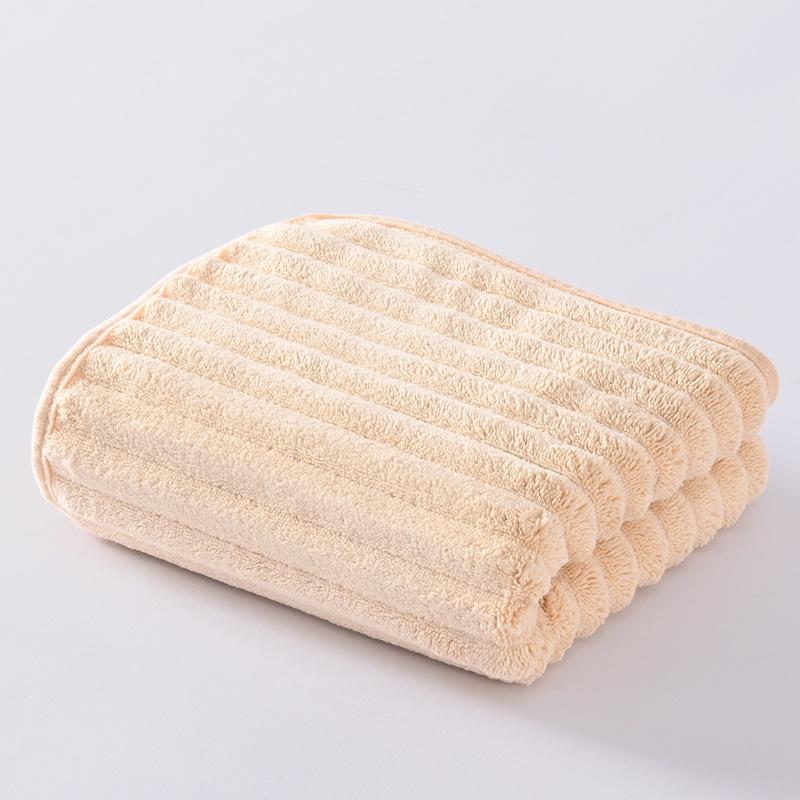 Coral Fleece Quick-Drying Absorbent Towel Set for Face Washing and Beach 