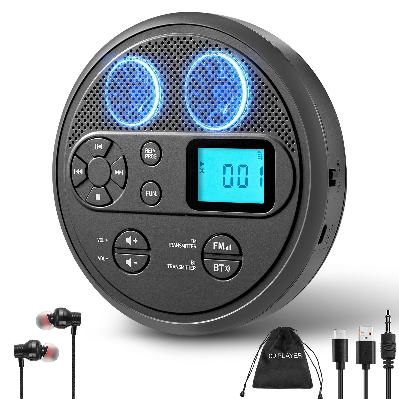 Portable Rechargeable CD Player, built-in speakers