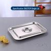 Qianxing 201 Stainless Steel Deep Square Food Tray Set