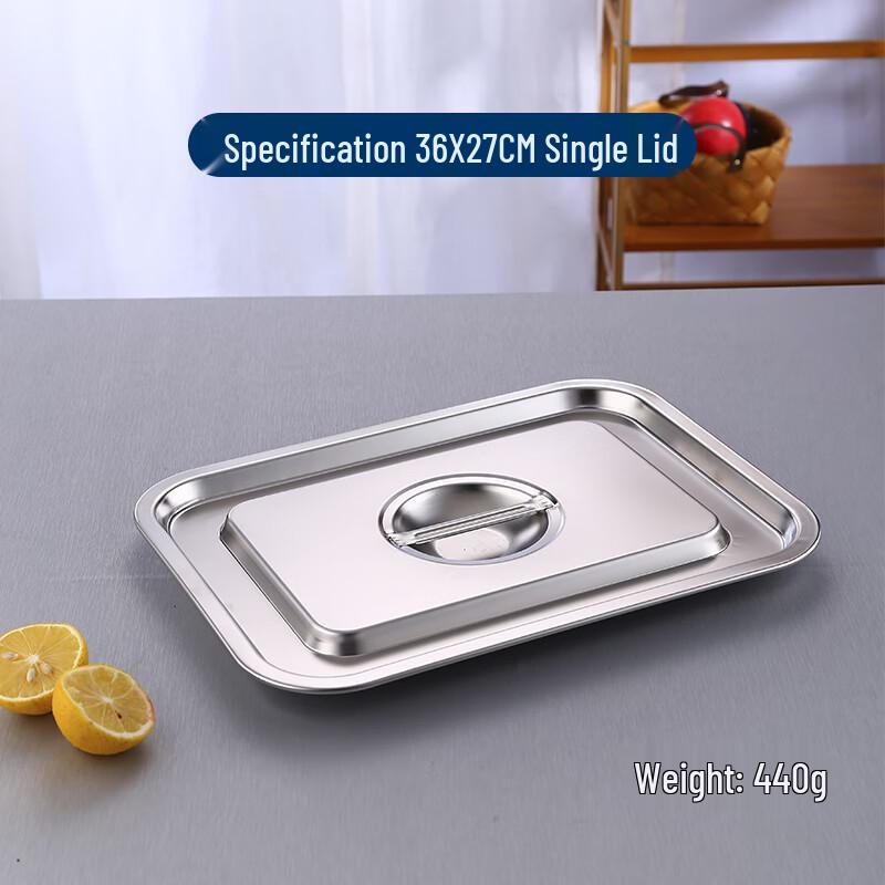 Qianxing 201 Stainless Steel Deep Square Food Tray Set