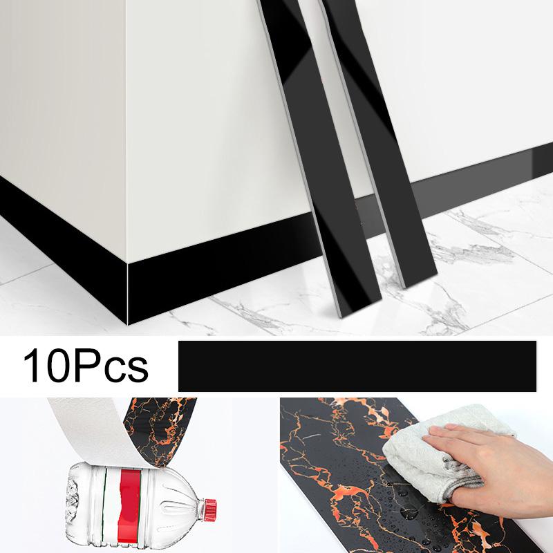 

10 шт. Мраморный узор НОВЫЙ Плинтус Бордюр Домашний декор Линия талии Обои Угловая линия для стен Самоклеящаяся Отбивная линия для подоконника 12*60cm