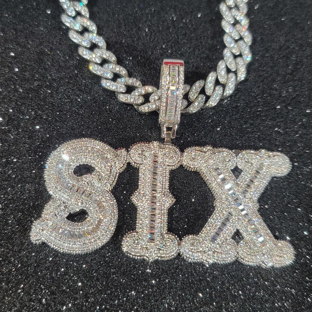 Módní Hip Hop Miami Kubánský Náhrdelník Řetízek Plný Diamantů 9mm 12mm 15mm 20mm 24mm Řetízky s Přívěskem Dlouhé Zapínání Spona Šperky Dárek