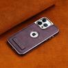 Applicable to Apple hand iPhone11promax case bracket electroplated leather case 11 leather anti-drop all-inclusive 11 hard case