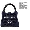Printed Skeleton Bone Bag Halloween Gothic Skeleton Purse Spooky Ribcage