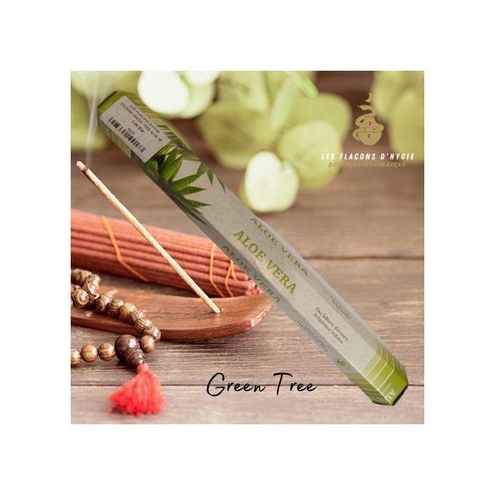 Bougeoir - Photophore - Bougie - Senteur &gt; Encens - Encens Green Tree Aloe Vera - - Green Tree