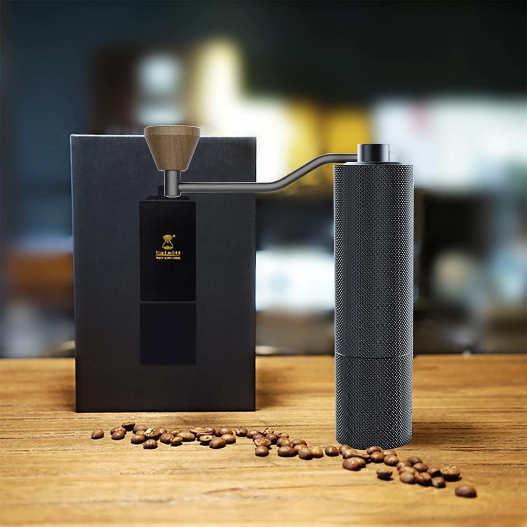 TIMEMORE Káva Timemore Slim Nastavitelný Práce Rychlý Ultra Jemný Rovnoměrný Nerezový Káva Venkovní Mlýnek, Manuální, Plus, Hrubost, Úspora, Mletí,