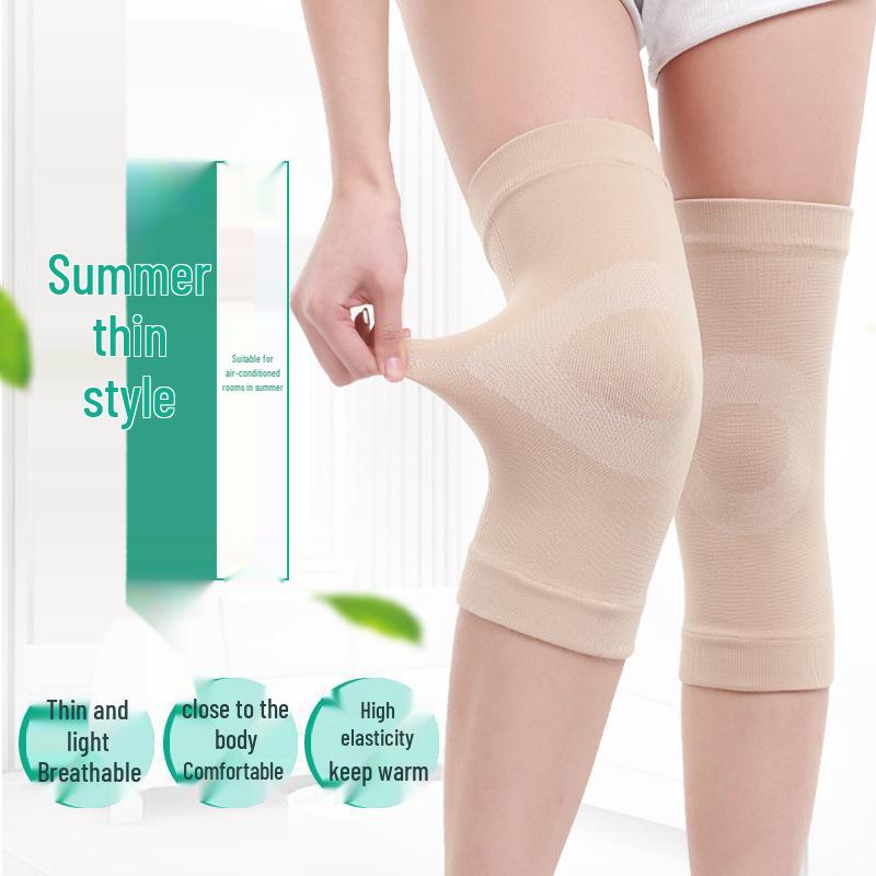 Summer Lightweight Windproof Nylon Knee Pads for Elderly: Air-Conditioned Room Warmers