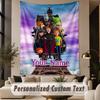 Custom Text Printed Tapestry Hotel Transylvania Pattern Large Wall Hanging Indoor Room Decor