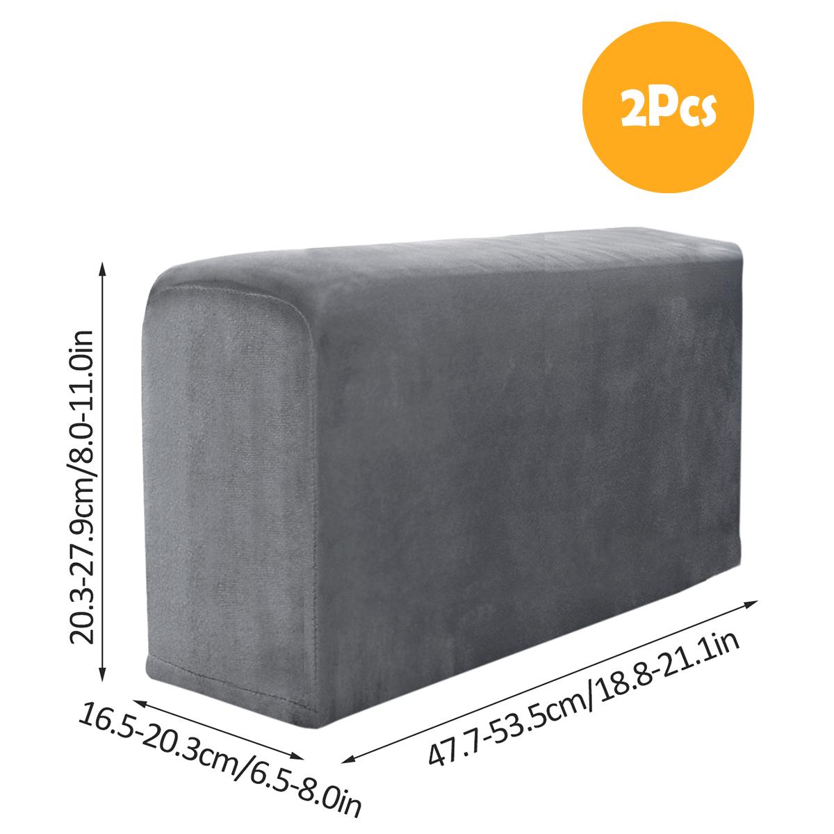 

2PCS/Set Modern Simple Household Sofa Armrests Elastic Thickened Sofa Cover Non-slip Protection Armrests Sofa Cover for Recliner