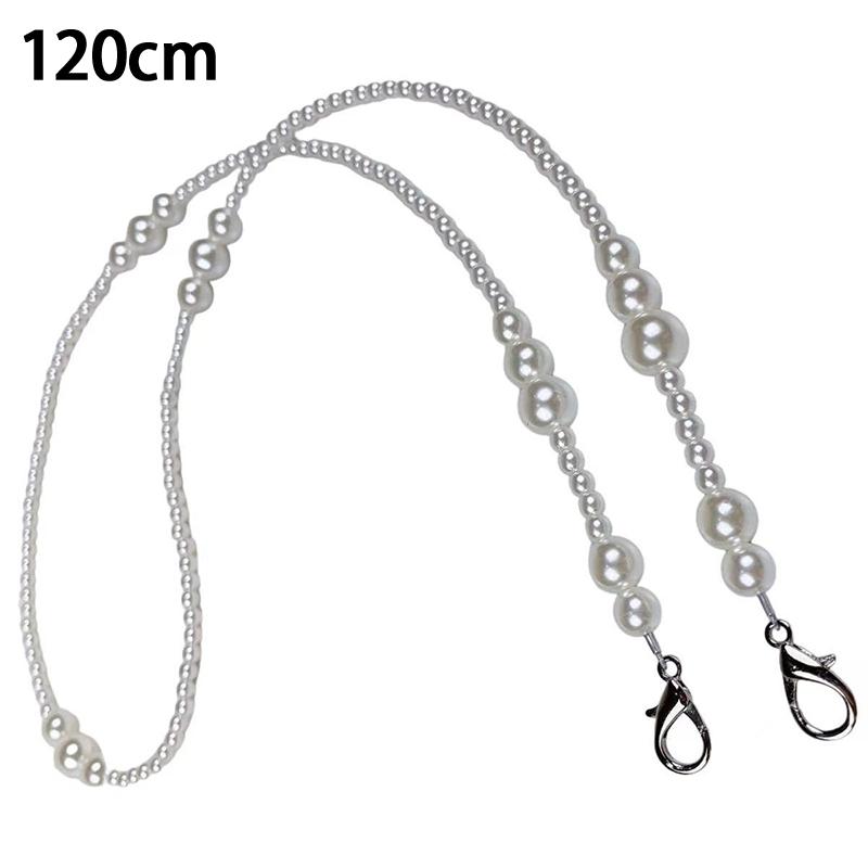 Korean Pearl Chain Stylish Accessories Phone Lanyard Beaded Charm Crossbody Bag Chain
