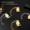Gold Plated Black PVC Playing Cards: Waterproof, Fold-Resistant, Wear-Resistant, Dirt-Resistant, Washable.