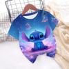 New Hot Sale Stitch T Shirts 3D Printing Graphic T-shirt Disney Casual Short Sleeve Stitch Tops Boys Girls Casual Clothes