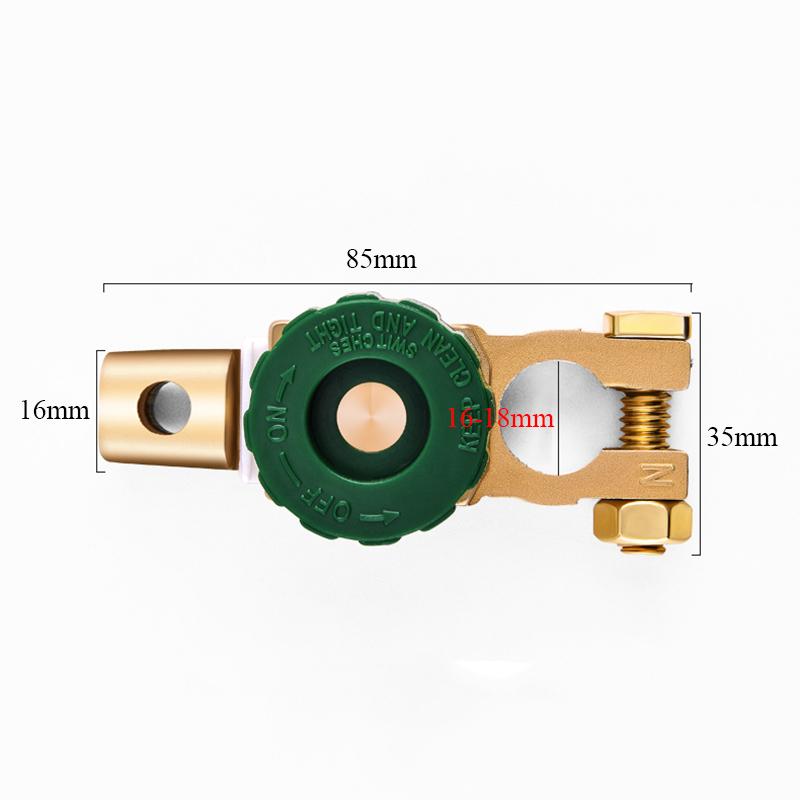 Professional Zinc Alloy Copper Battery Terminal Link Switch Quick Cut-off Disconnect Isolator Switch Auto Car Accessories