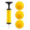 Roundnet Game Ball Replaceable Competitive Balls Mini Volleyball 3-Pack With Pump