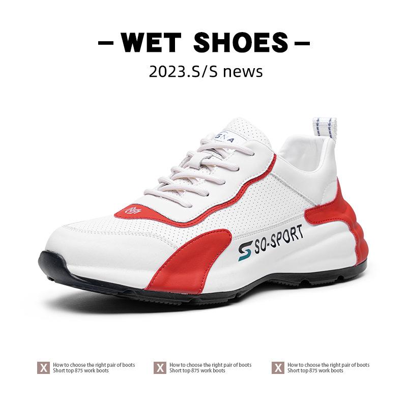 Extra large size men's shoes high-end all-inclusive sneakers spring and autumn new mesh casual shoes thick sole heightening dad shoes